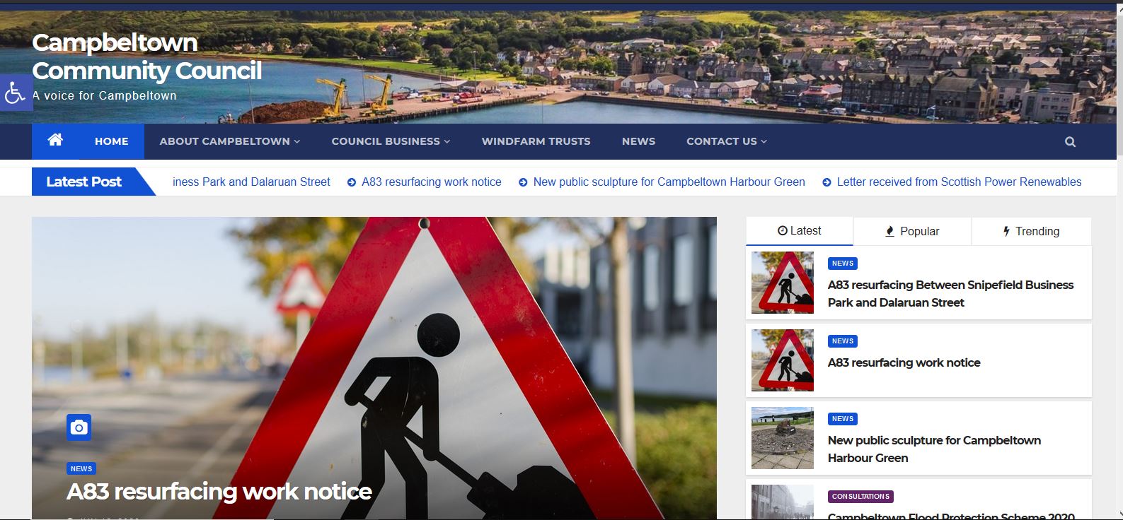 Campbeltown Community Council Website